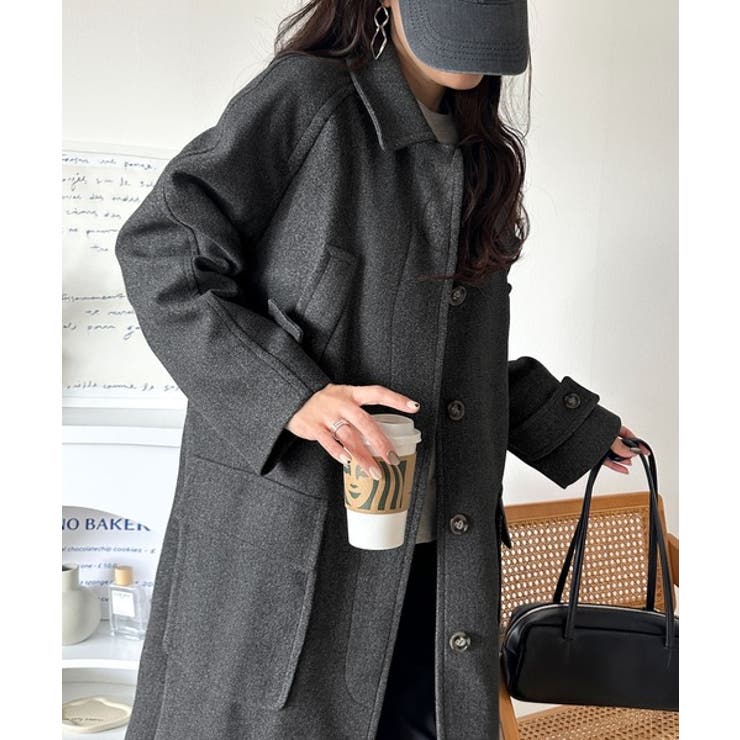 ロング丈比翼ステンカラーコート | Classical Elf  | 詳細画像30 