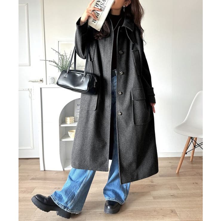 ロング丈比翼ステンカラーコート | Classical Elf  | 詳細画像32 