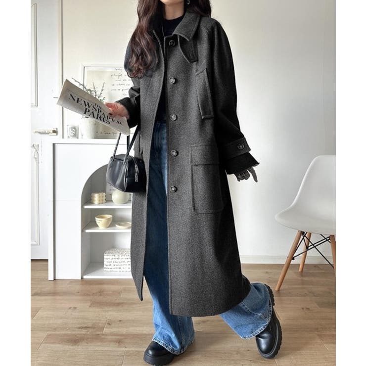 ロング丈比翼ステンカラーコート | Classical Elf  | 詳細画像33 