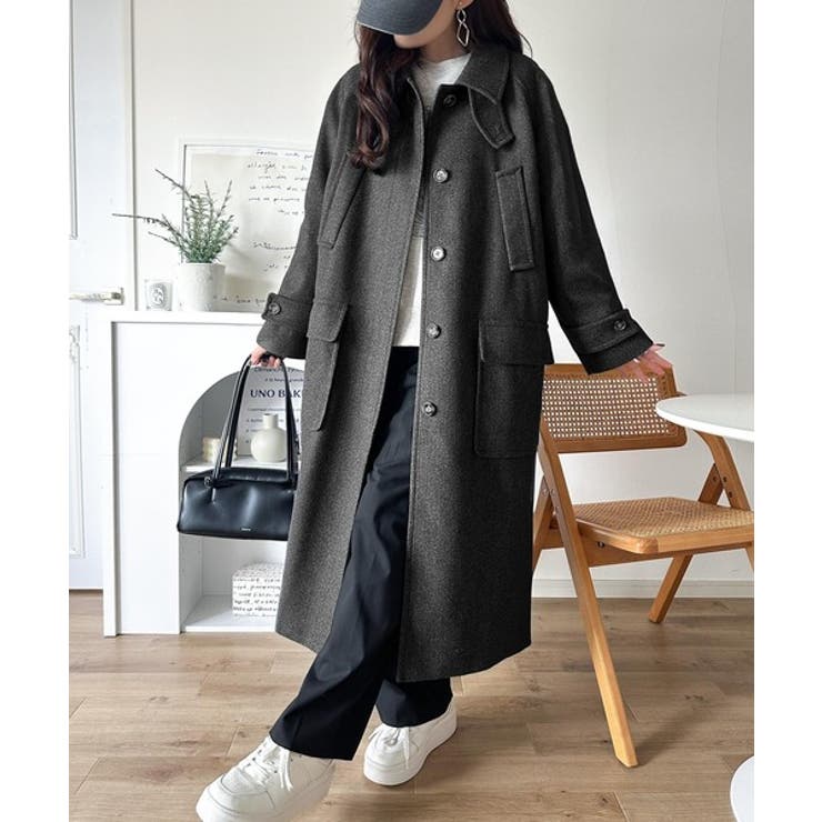 ロング丈比翼ステンカラーコート | Classical Elf  | 詳細画像34 