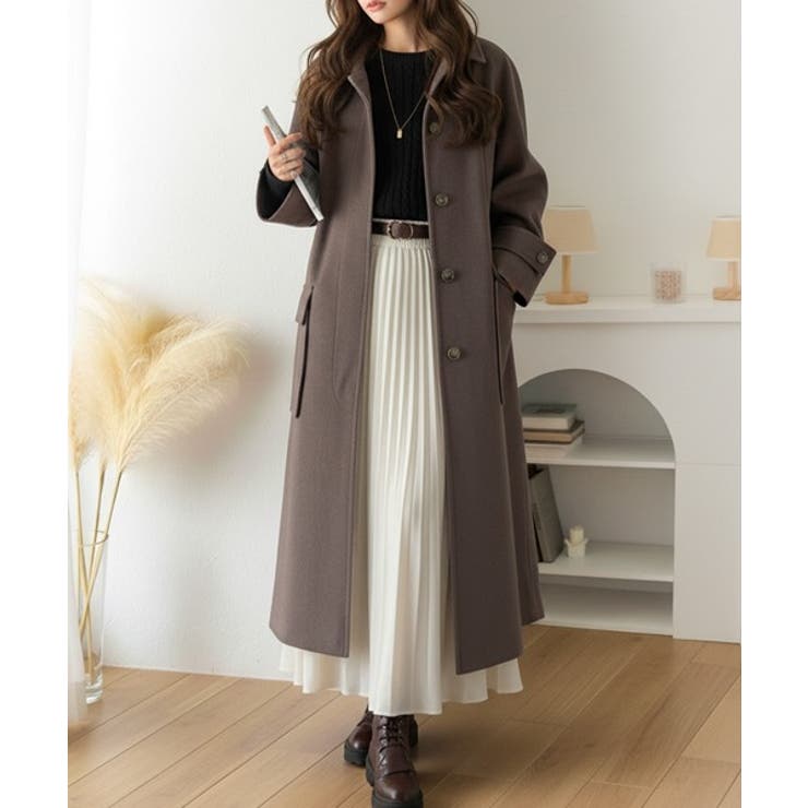 ロング丈比翼ステンカラーコート | Classical Elf  | 詳細画像42 
