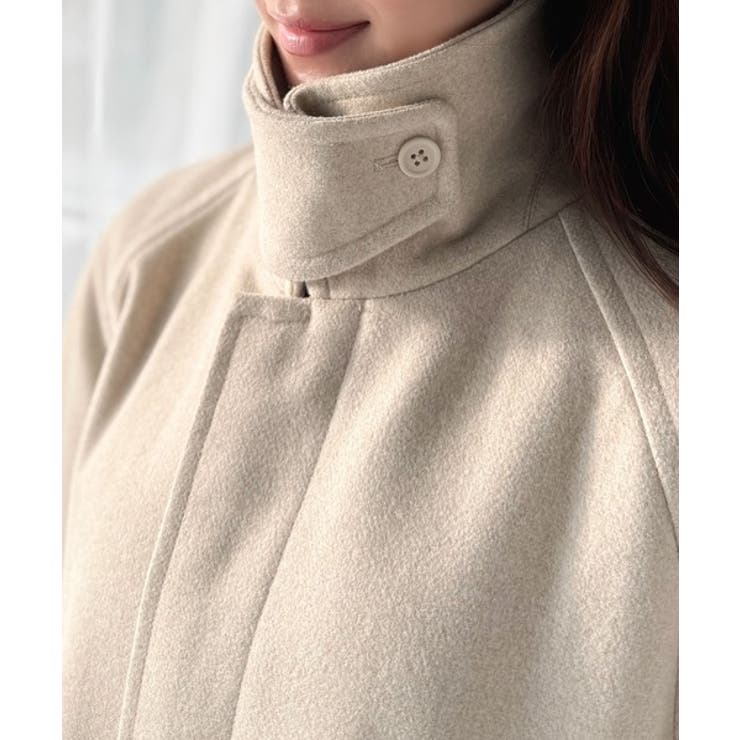 大人の魅力を引き立てる、上品な一着。ベルト付き比翼メルトンコート（ロング丈） | Classical Elf  | 詳細画像38 