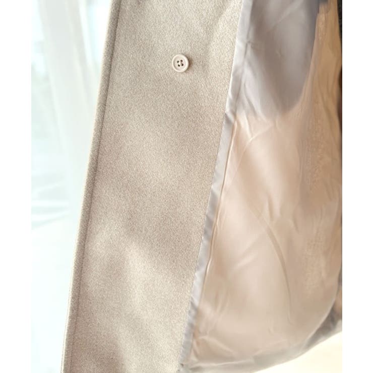 大人の魅力を引き立てる、上品な一着。ベルト付き比翼メルトンコート（ロング丈） | Classical Elf  | 詳細画像44 