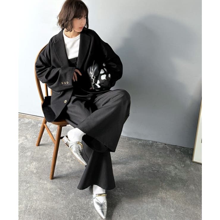 羽織るだけでキマる。袖タックヘリンボーンオーバーサイズジャケット（セットアップ可… | Classical Elf  | 詳細画像11 