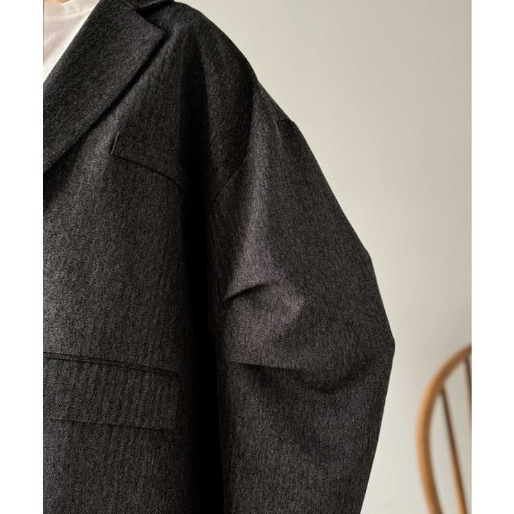 羽織るだけでキマる。袖タックヘリンボーンオーバーサイズジャケット（セットアップ可… | Classical Elf  | 詳細画像47 