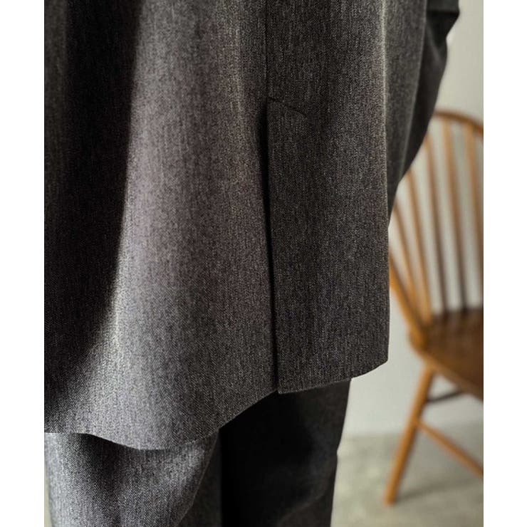 羽織るだけでキマる。袖タックヘリンボーンオーバーサイズジャケット（セットアップ可… | Classical Elf  | 詳細画像50 