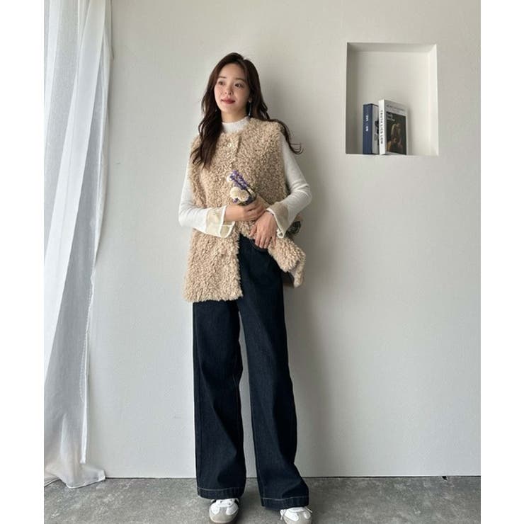 もこもこ感が愛らしい♪暖か前後2wayプードルボアベスト | Classical Elf  | 詳細画像19 