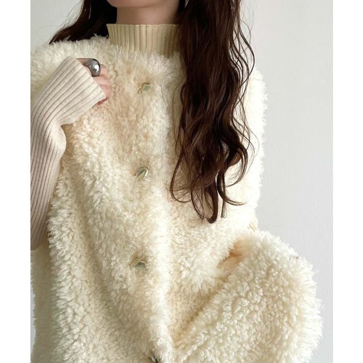 もこもこ感が愛らしい♪暖か前後2wayプードルボアベスト | Classical Elf  | 詳細画像2 