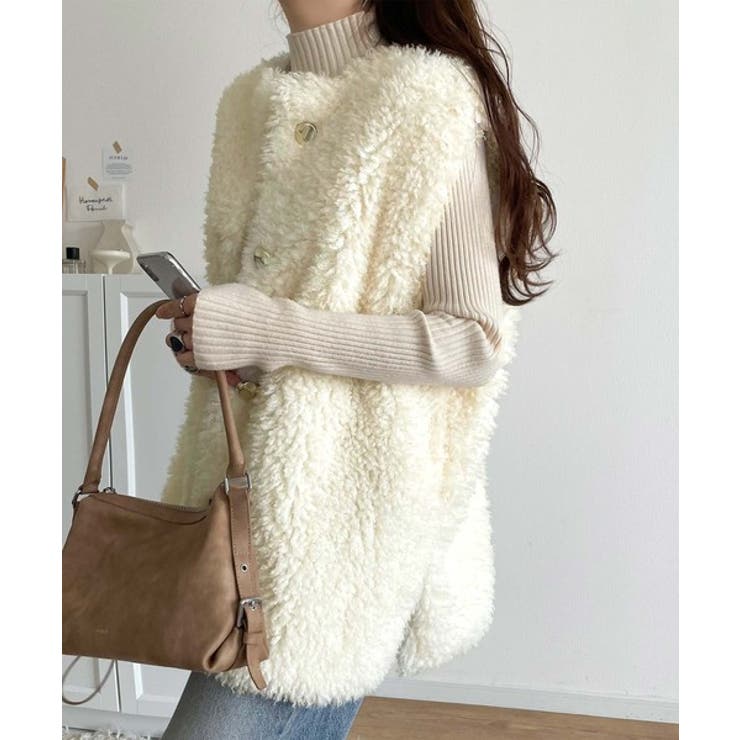 もこもこ感が愛らしい♪暖か前後2wayプードルボアベスト | Classical Elf  | 詳細画像5 