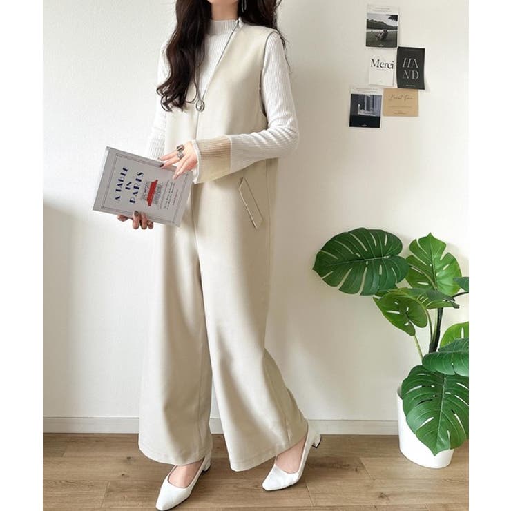 1枚でキマる私スタイル。フラップポケットVネックサロペット | Classical Elf  | 詳細画像3 