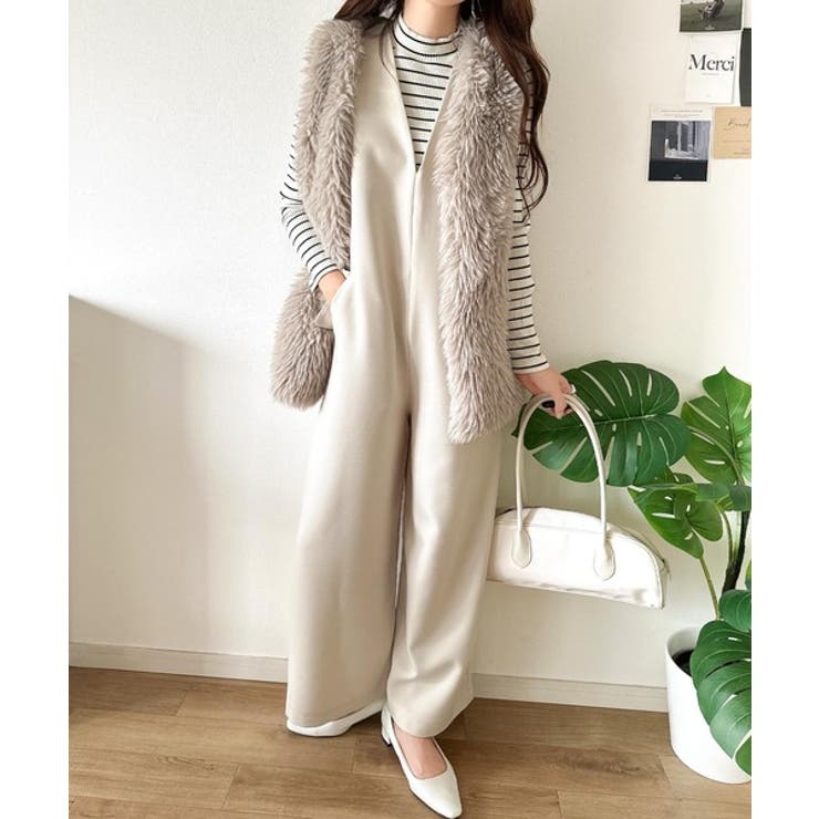 1枚でキマる私スタイル。フラップポケットVネックサロペット | Classical Elf  | 詳細画像8 