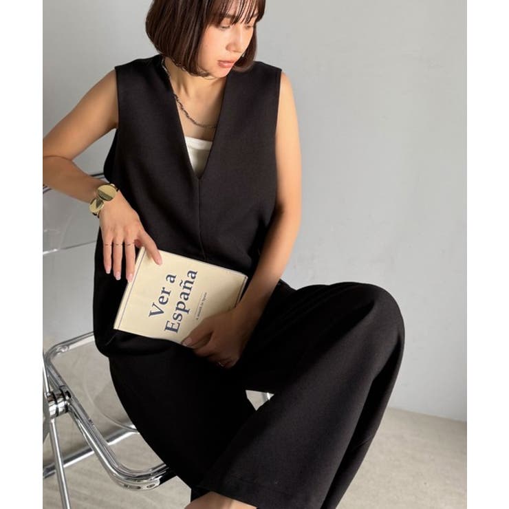 1枚でキマる私スタイル。フラップポケットVネックサロペット | Classical Elf  | 詳細画像22 