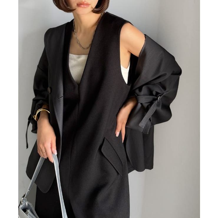 1枚でキマる私スタイル。フラップポケットVネックサロペット | Classical Elf  | 詳細画像16 