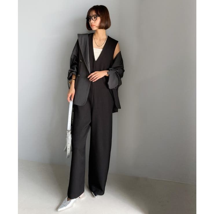 1枚でキマる私スタイル。フラップポケットVネックサロペット | Classical Elf  | 詳細画像17 