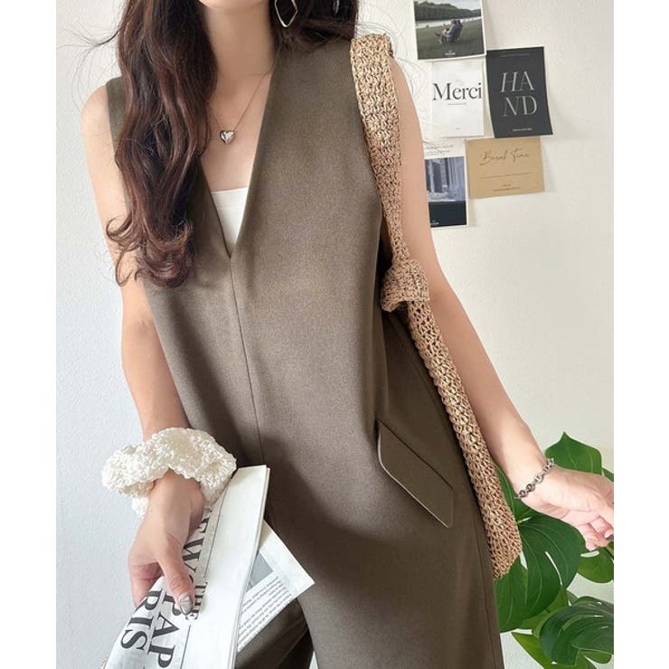 1枚でキマる私スタイル。フラップポケットVネックサロペット | Classical Elf  | 詳細画像33 