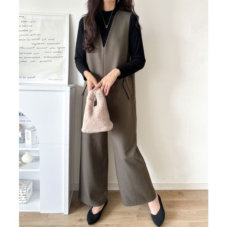 1枚でキマる私スタイル。フラップポケットVネックサロペット | Classical Elf  | 詳細画像27 