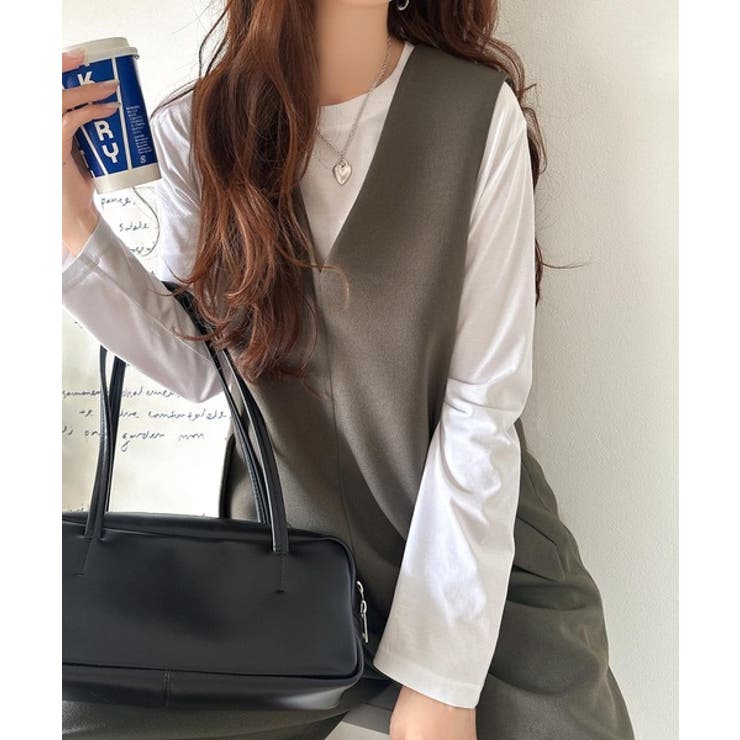 1枚でキマる私スタイル。フラップポケットVネックサロペット | Classical Elf  | 詳細画像30 