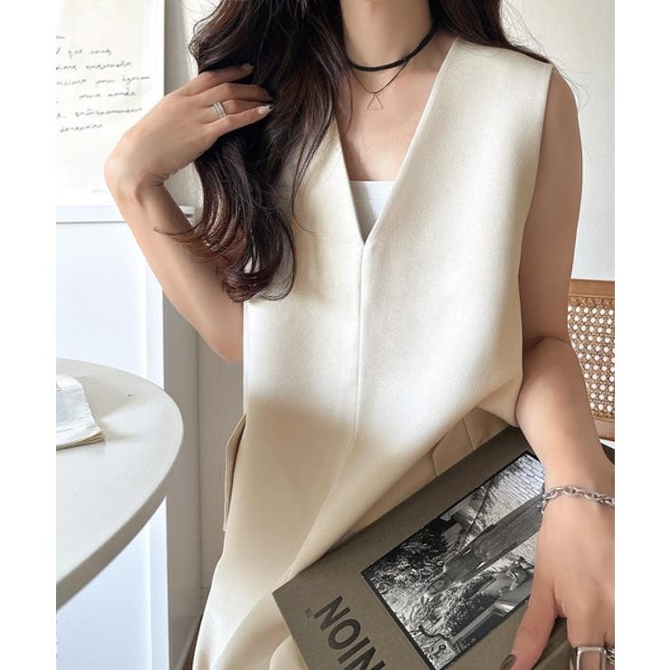 1枚でキマる私スタイル。フラップポケットVネックサロペット | Classical Elf  | 詳細画像12 