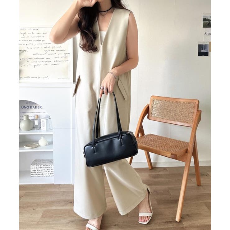 1枚でキマる私スタイル。フラップポケットVネックサロペット | Classical Elf  | 詳細画像13 