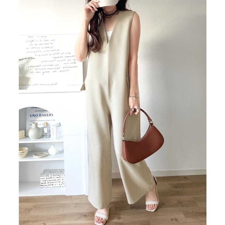 1枚でキマる私スタイル。フラップポケットVネックサロペット | Classical Elf  | 詳細画像14 