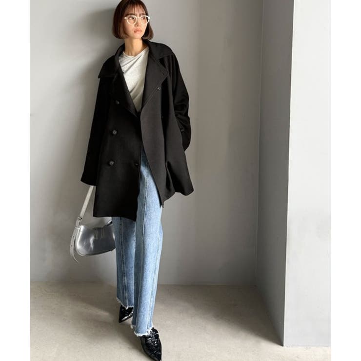 瞬間、きちんと見え。1枚あれば着回し自由自在。ケープ付きスタンドカラーミドル丈コ… | Classical Elf  | 詳細画像8 