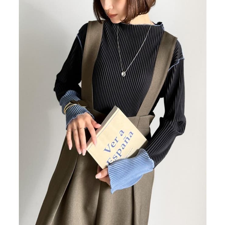 モカ | 楽にシルエット美人。ワンタックワイドシルエットサロペットパンツ | Classical Elf 