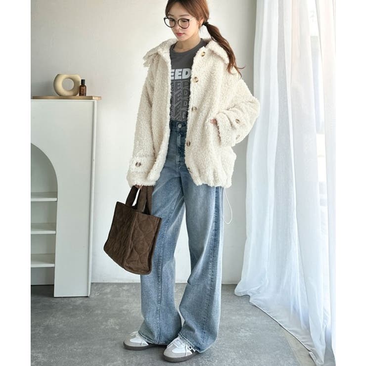 ぎゅっと、抱きしめたくなる。裾ドロストプードル風ファーブルゾン | Classical Elf  | 詳細画像8 