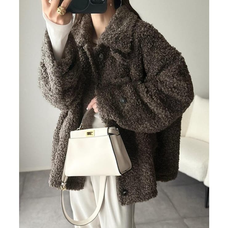 裾ファーブルゾン　ベージュ　38 CELFORD｜裾ファーブルゾン | Rakuten Fashion(楽天ファッション／旧