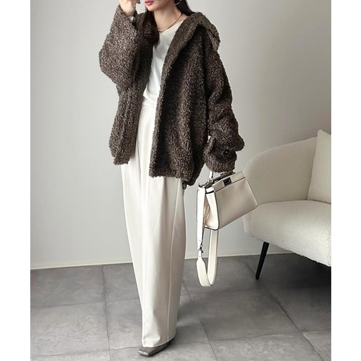 ぎゅっと、抱きしめたくなる。裾ドロストプードル風ファーブルゾン | Classical Elf  | 詳細画像10 