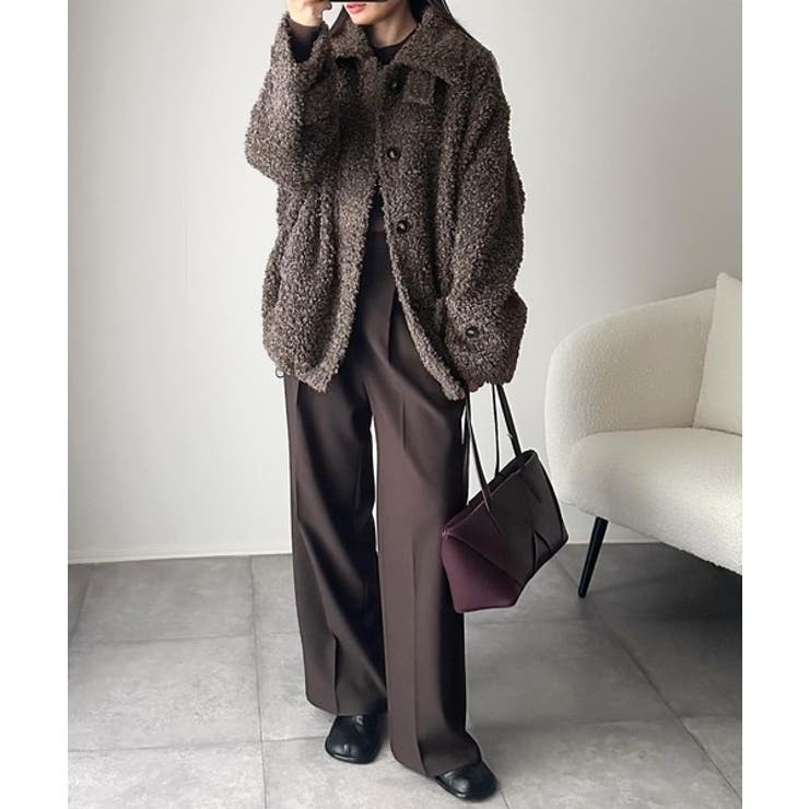 ぎゅっと、抱きしめたくなる。裾ドロストプードル風ファーブルゾン | Classical Elf  | 詳細画像14 