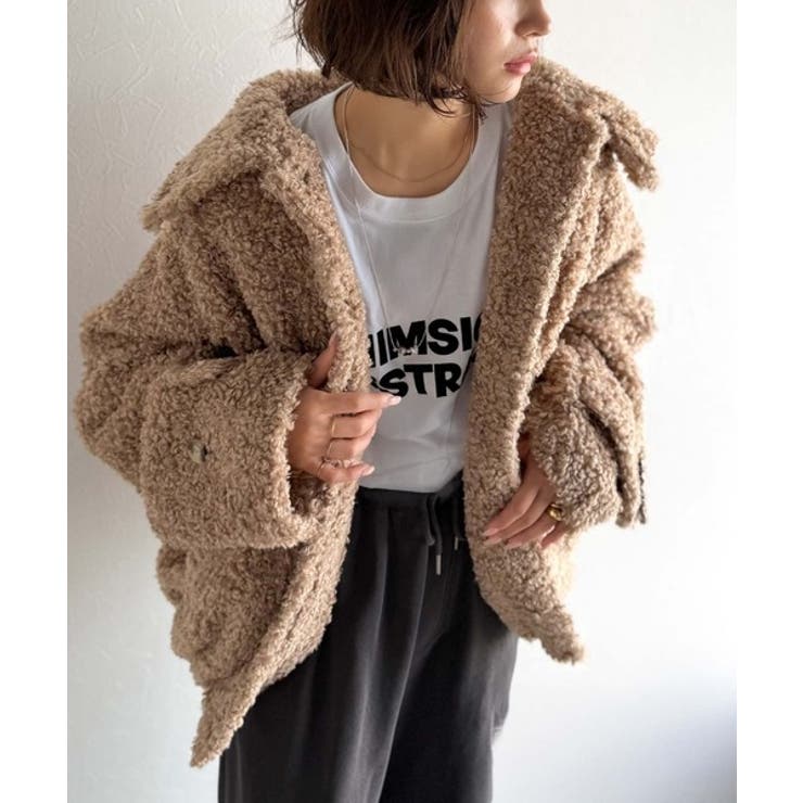 ぎゅっと、抱きしめたくなる。裾ドロストプードル風ファーブルゾン | Classical Elf  | 詳細画像19 