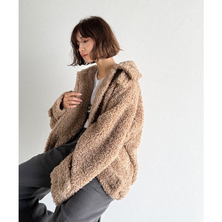 ぎゅっと、抱きしめたくなる。裾ドロストプードル風ファーブルゾン | Classical Elf  | 詳細画像20 