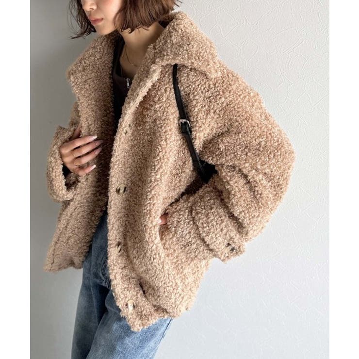 ぎゅっと、抱きしめたくなる。裾ドロストプードル風ファーブルゾン | Classical Elf  | 詳細画像25 