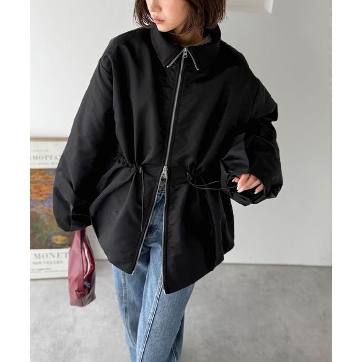 華奢見えボリュームアウター♪衿リブウエストドロストバルーンパディングコート | Classical Elf  | 詳細画像17 