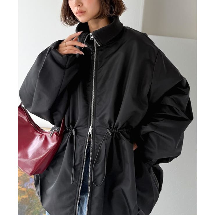 華奢見えボリュームアウター♪衿リブウエストドロストバルーンパディングコート | Classical Elf  | 詳細画像22 