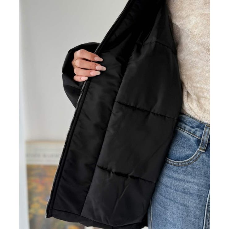 華奢見えボリュームアウター♪衿リブウエストドロストバルーンパディングコート | Classical Elf  | 詳細画像28 