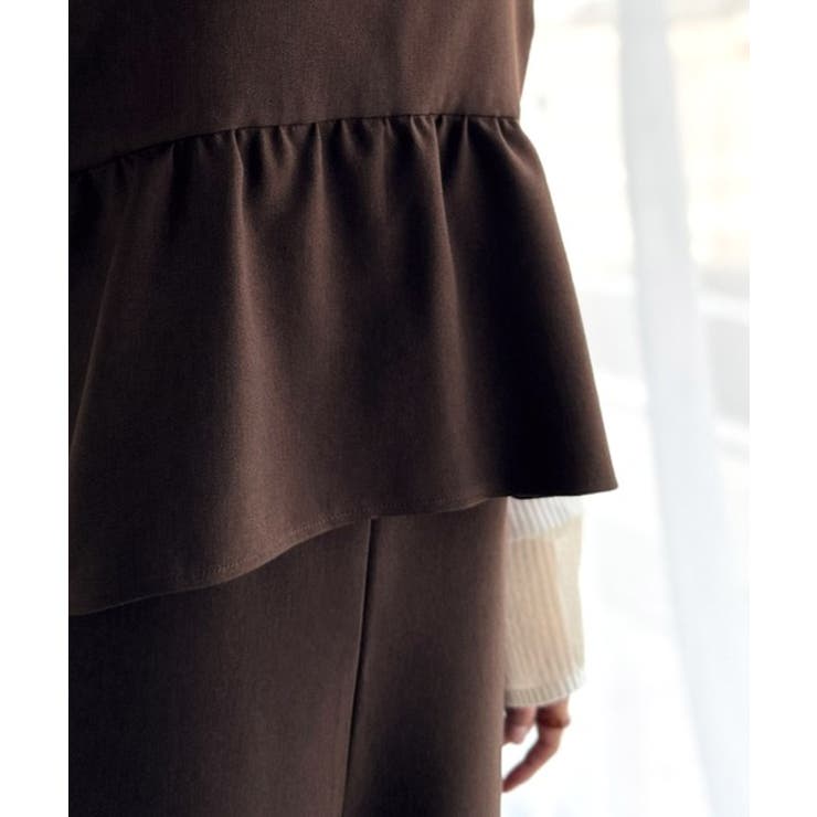 1枚で華奢見え華やか◎ダブルストラップペプラムサロペット | Classical Elf  | 詳細画像35 