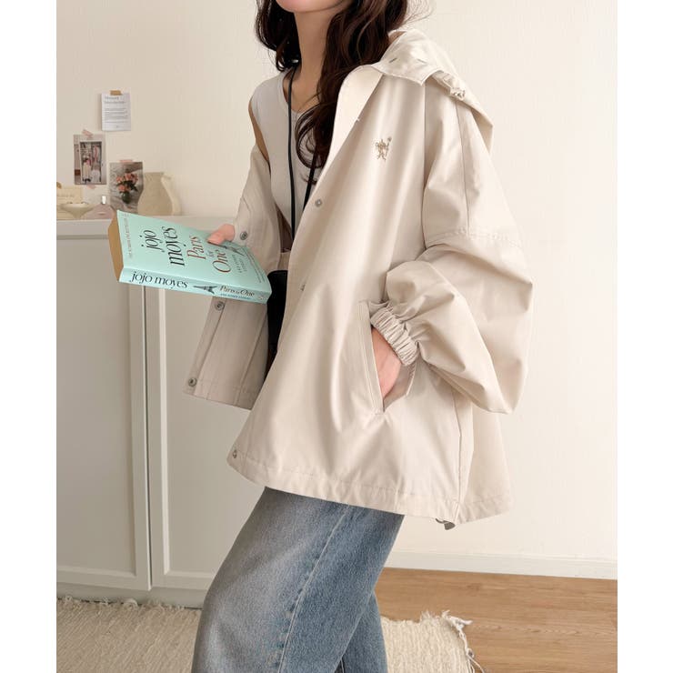 大人の抜け感。ボリュームスリーブ ショート丈 マウンテンパーカー | Classical Elf  | 詳細画像6 