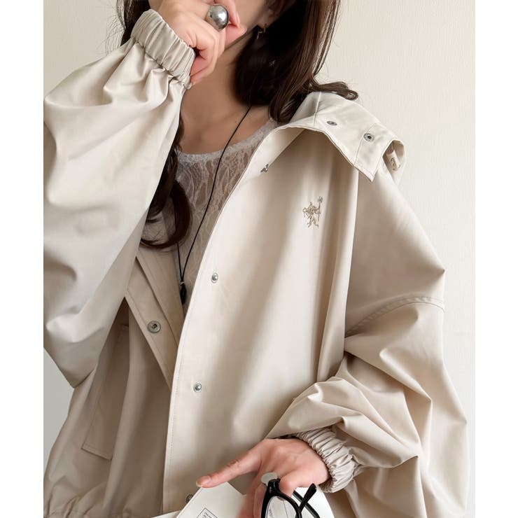 大人の抜け感。ボリュームスリーブ ショート丈 マウンテンパーカー | Classical Elf  | 詳細画像10 