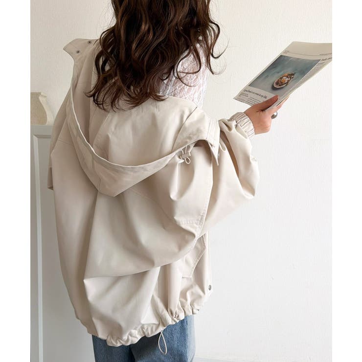 大人の抜け感。ボリュームスリーブ ショート丈 マウンテンパーカー | Classical Elf  | 詳細画像11 