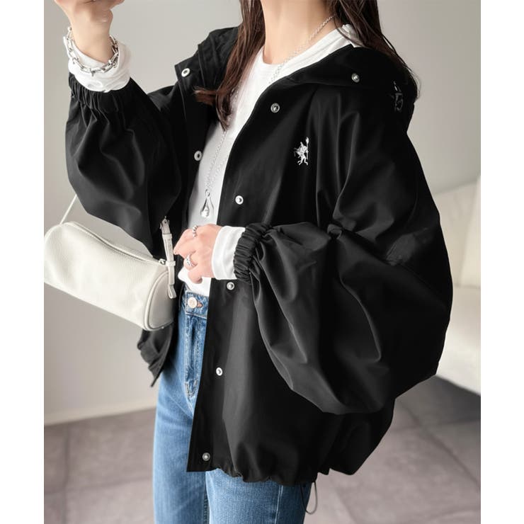 大人の抜け感。ボリュームスリーブ ショート丈 マウンテンパーカー | Classical Elf  | 詳細画像12 