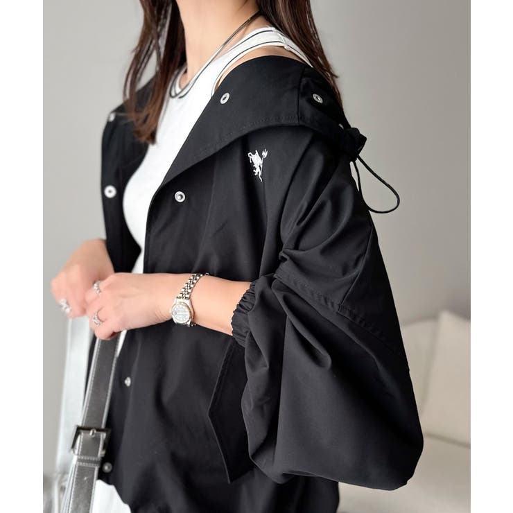 大人の抜け感。ボリュームスリーブ ショート丈 マウンテンパーカー | Classical Elf  | 詳細画像14 