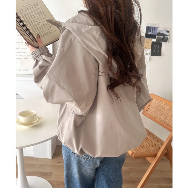 大人の抜け感。ボリュームスリーブ ショート丈 マウンテンパーカー | Classical Elf  | 詳細画像25 