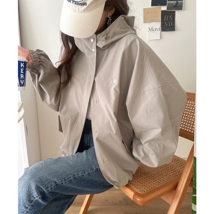 大人の抜け感。ボリュームスリーブ ショート丈 マウンテンパーカー | Classical Elf  | 詳細画像26 