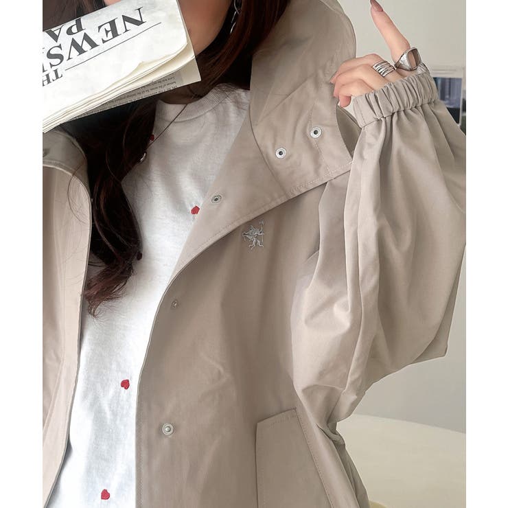 大人の抜け感。ボリュームスリーブ ショート丈 マウンテンパーカー | Classical Elf  | 詳細画像30 