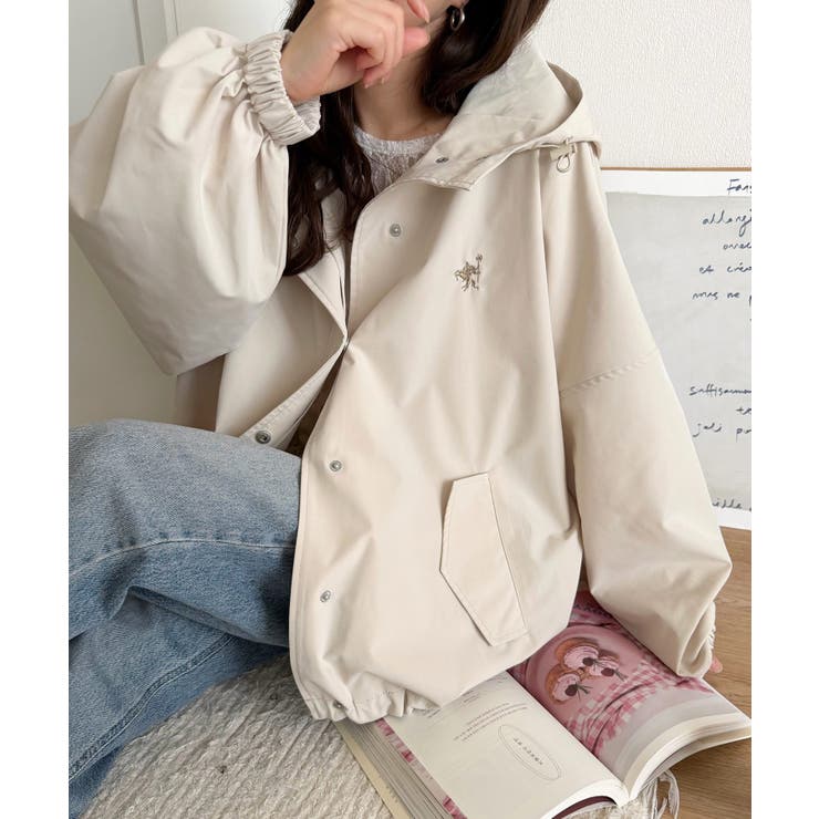 大人の抜け感。ボリュームスリーブ ショート丈 マウンテンパーカー | Classical Elf  | 詳細画像2 