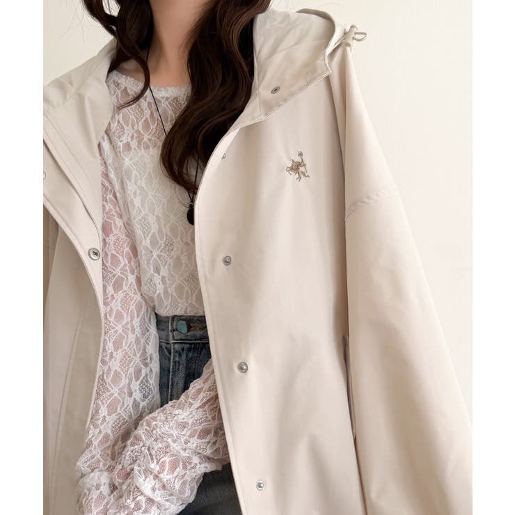 大人の抜け感。ボリュームスリーブ ショート丈 マウンテンパーカー | Classical Elf  | 詳細画像5 