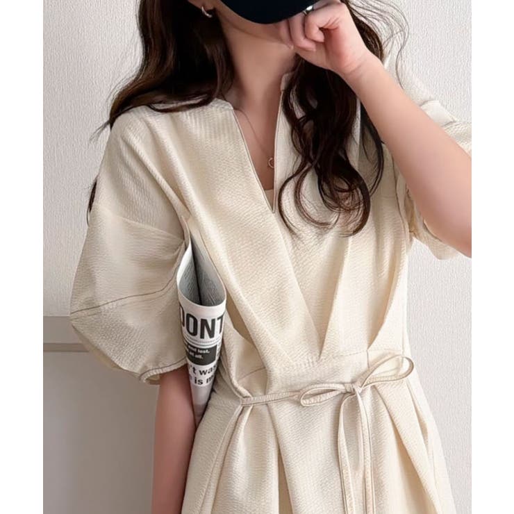 アイボリー | 【UVカット 防シワ 吸水速乾機能付き】涼しさも美しさも、さらっと叶える。サッカ… | Classical Elf 