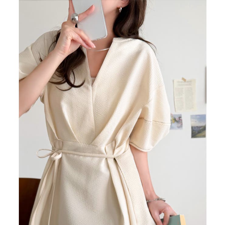 【UVカット 防シワ 吸水速乾機能付き】涼しさも美しさも、さらっと叶える。サッカ… | Classical Elf  | 詳細画像1 