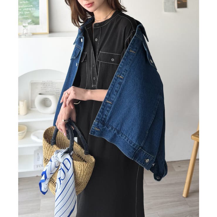 【防シワ機能付き】主役級！さらりと着られるシンプル派のためのノーカラー袖ボリュー… | Classical Elf  | 詳細画像8 